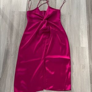 Express Fuchsia Midi Dress